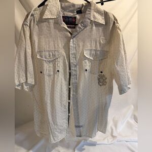 English Laundry Light Gray Short Sleeve Shirt